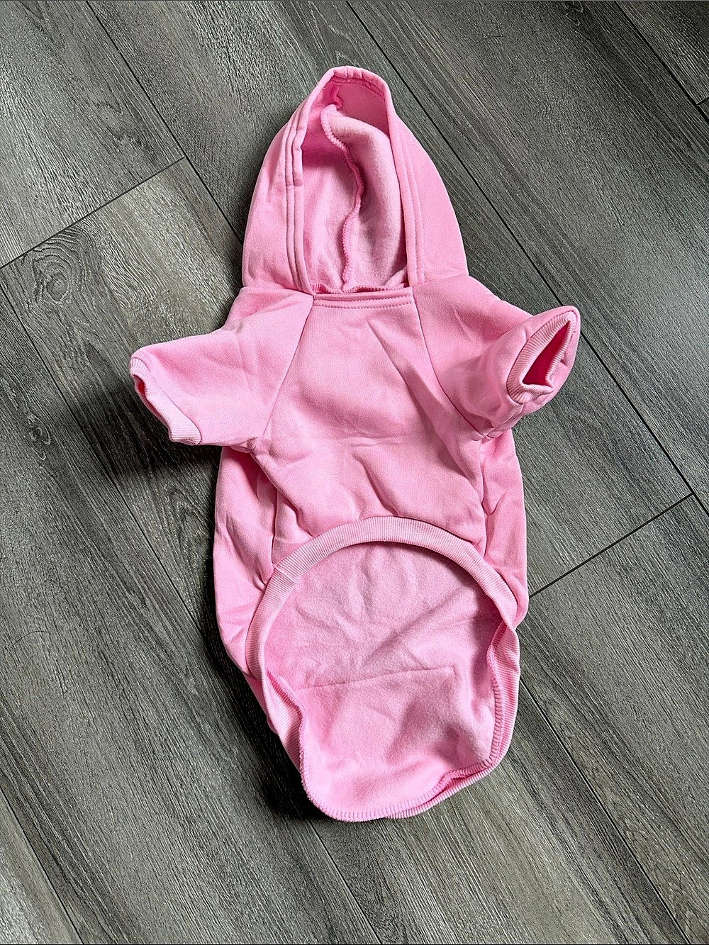 BaboCute Pink Hooded Dog Coat Baby XS